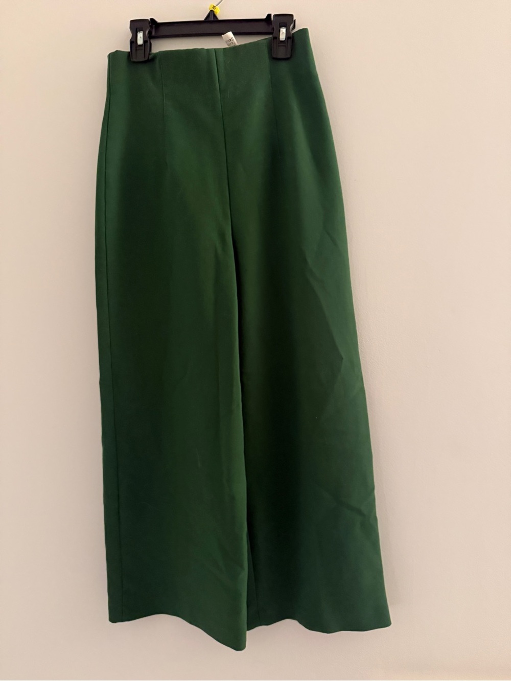 Zara Forest Green Wide-Leg Pants